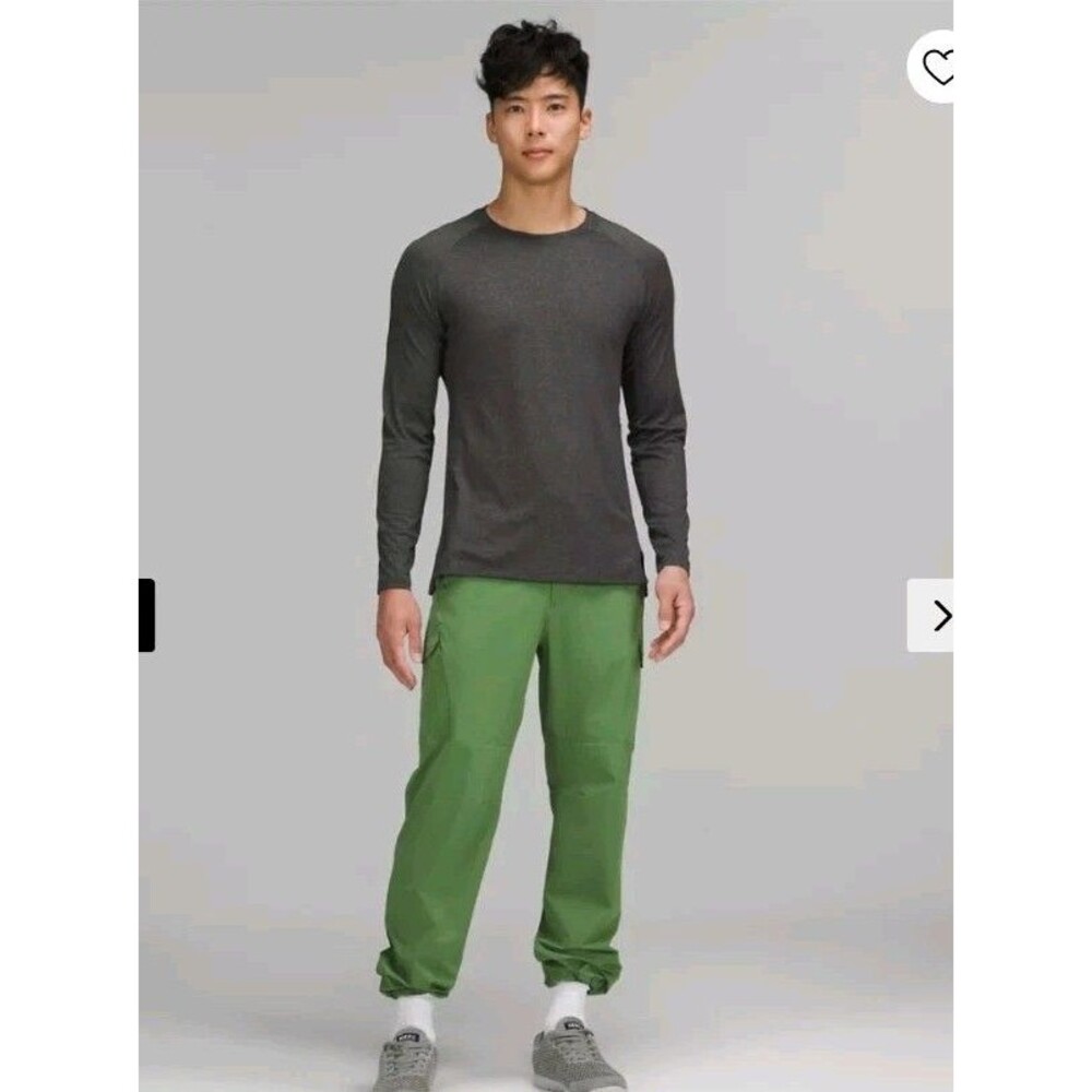 Lululemon HTUI Textured Training Long Sleeve Shirt Mens M Ventilated Performance